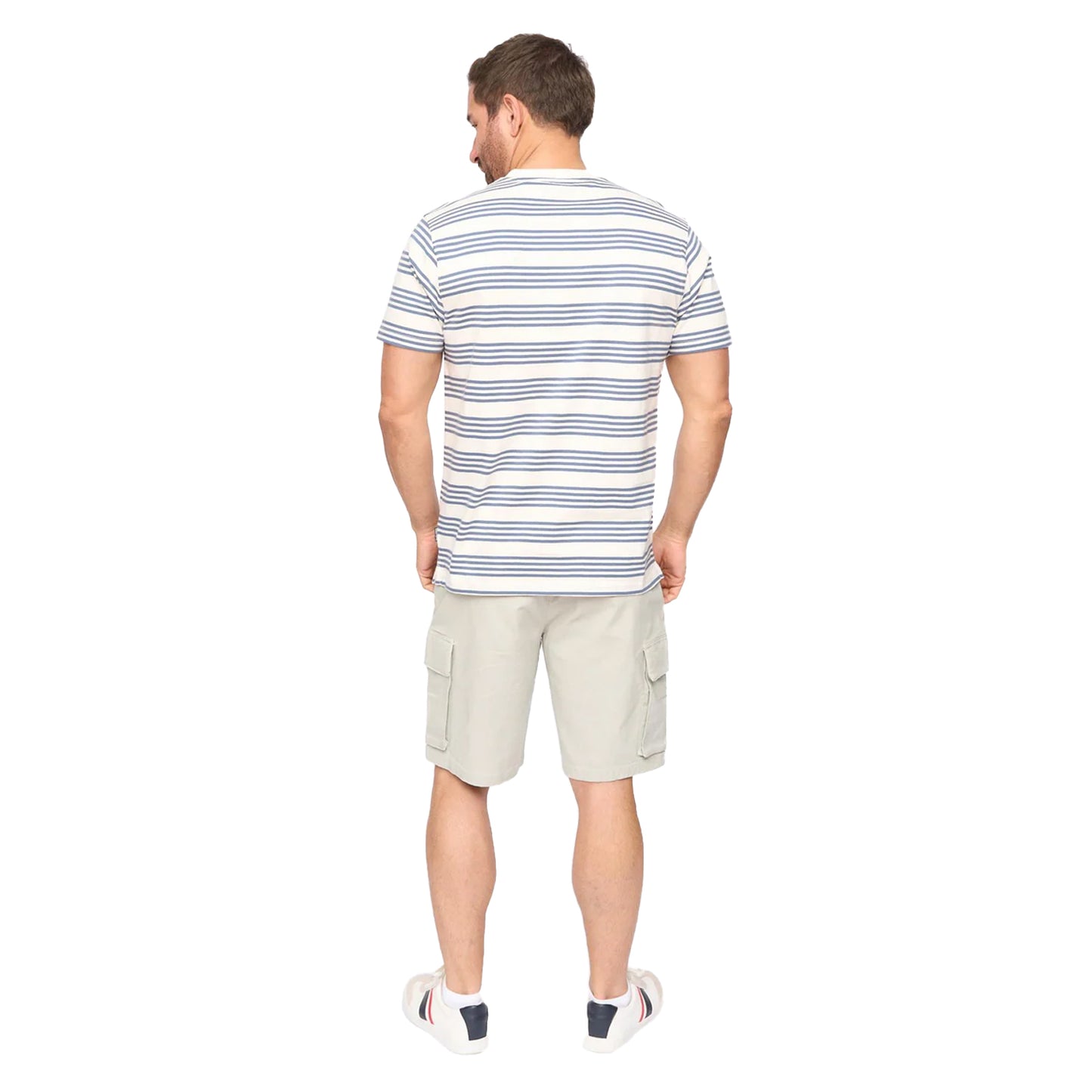 Off White Slub - Back - Bewley & Ritch Mens Brigman Slub T-Shirt