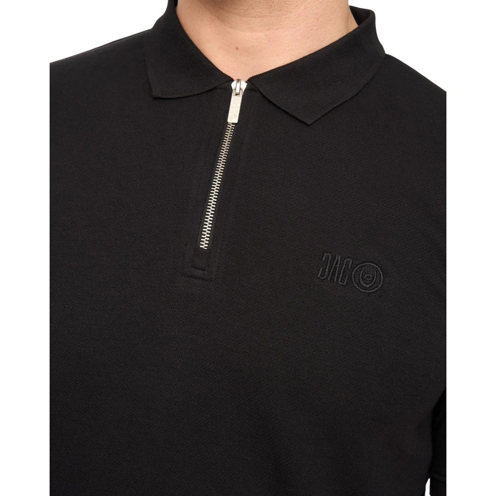Black - Side - Duck and Cover Mens Sherborn Cotton Polo Shirt