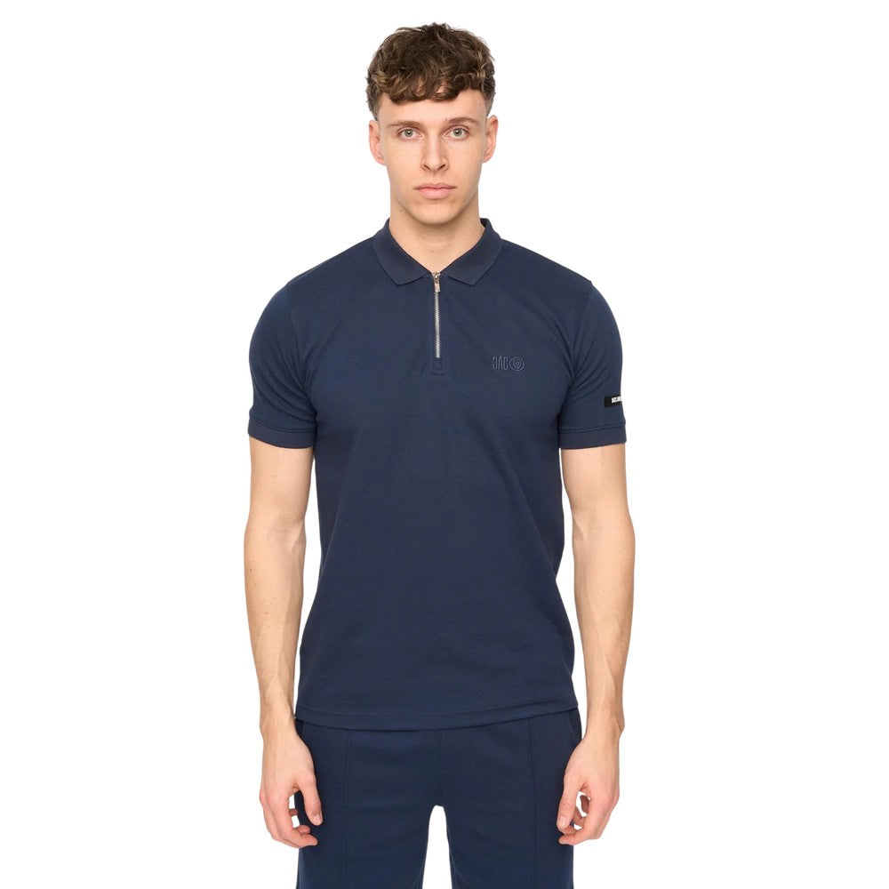 Navy - Front - Duck and Cover Mens Sherborn Cotton Polo Shirt
