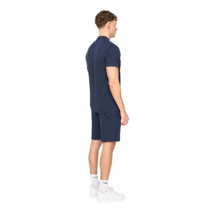 Navy - Back - Duck and Cover Mens Sherborn Cotton Polo Shirt