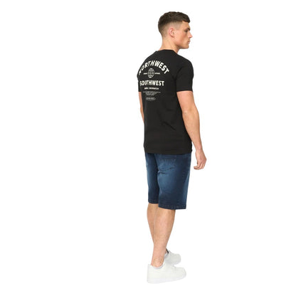 Black - Back - Crosshatch Mens Chittingtons T-Shirt