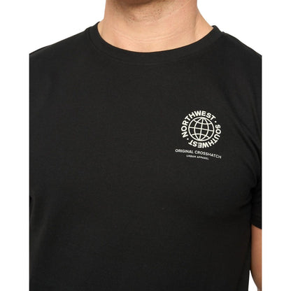 Black - Side - Crosshatch Mens Chittingtons T-Shirt