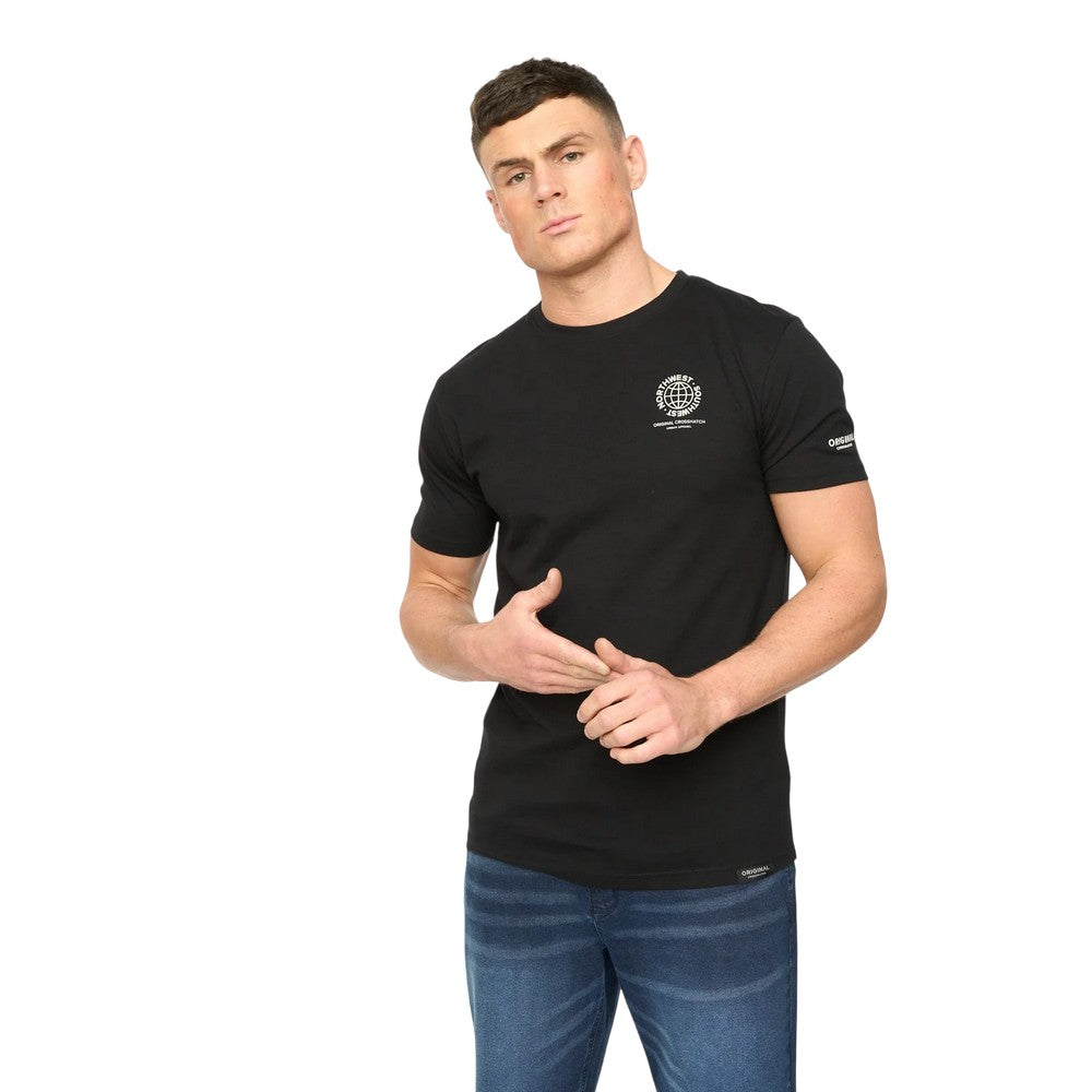 Black - Lifestyle - Crosshatch Mens Chittingtons T-Shirt
