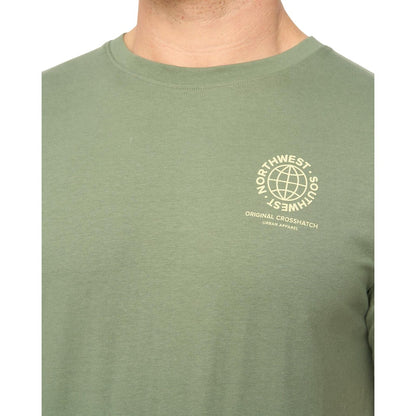 Black Olive - Side - Crosshatch Mens Chittingtons T-Shirt