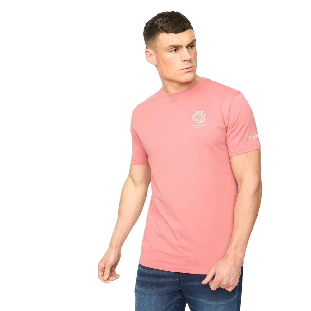 Pink - Front - Crosshatch Mens Chittingtons T-Shirt