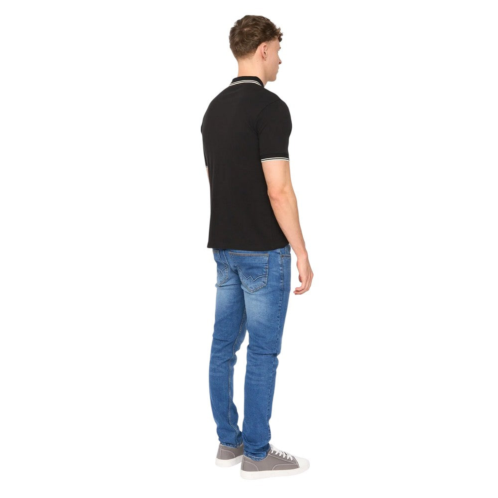 Black - Back - Duck and Cover Mens Wrentham Polo Shirt