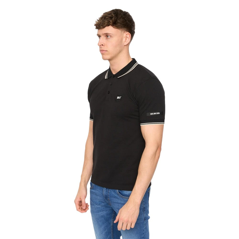 Black - Lifestyle - Duck and Cover Mens Wrentham Polo Shirt