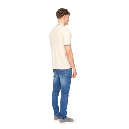 Light Stone - Back - Duck and Cover Mens Wrentham Polo Shirt