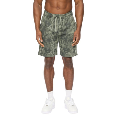 Olive Camo - Lifestyle - Crosshatch Mens Bardon Camo Sweat Shorts
