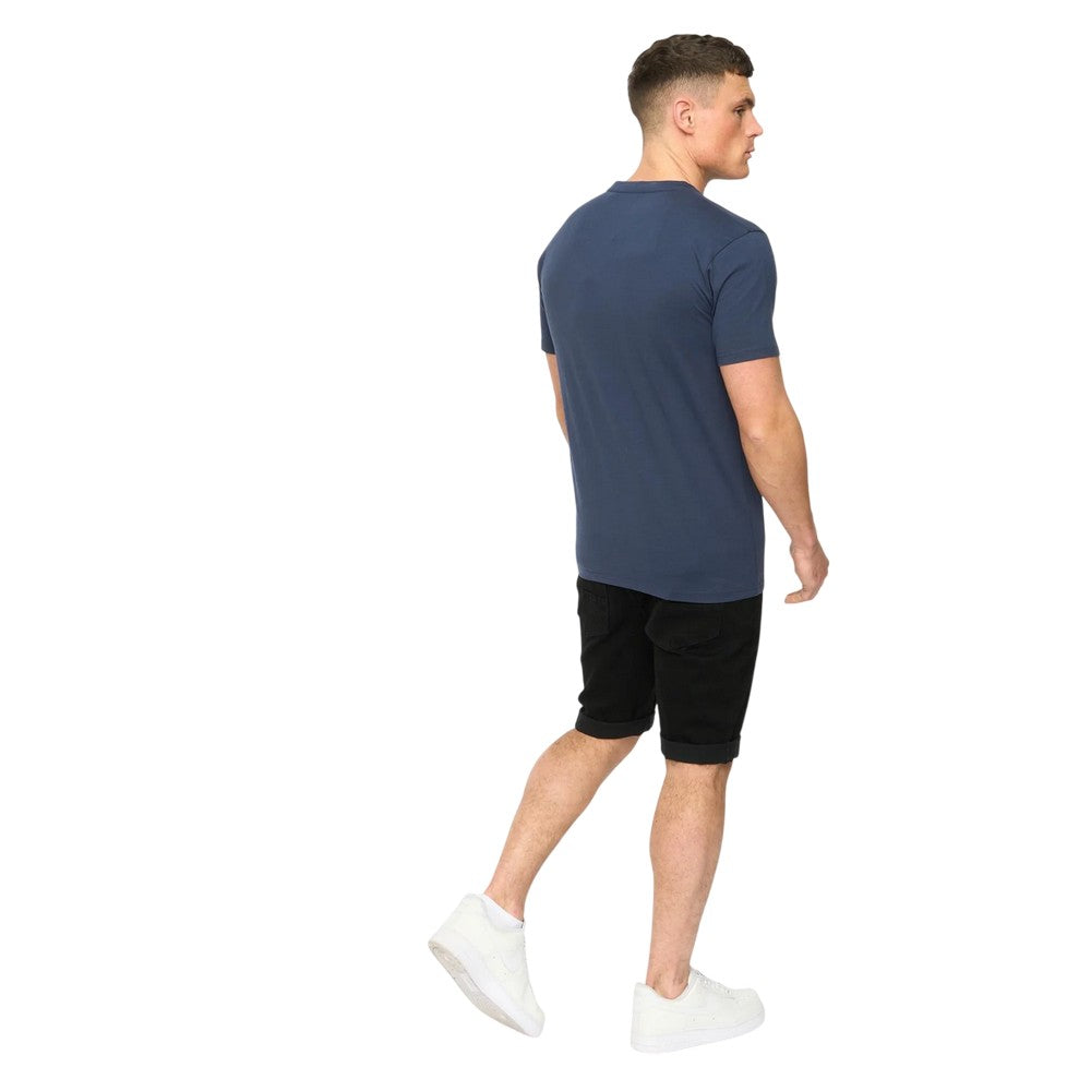 Navy - Back - Crosshatch Mens Protrax Cotton T-Shirt