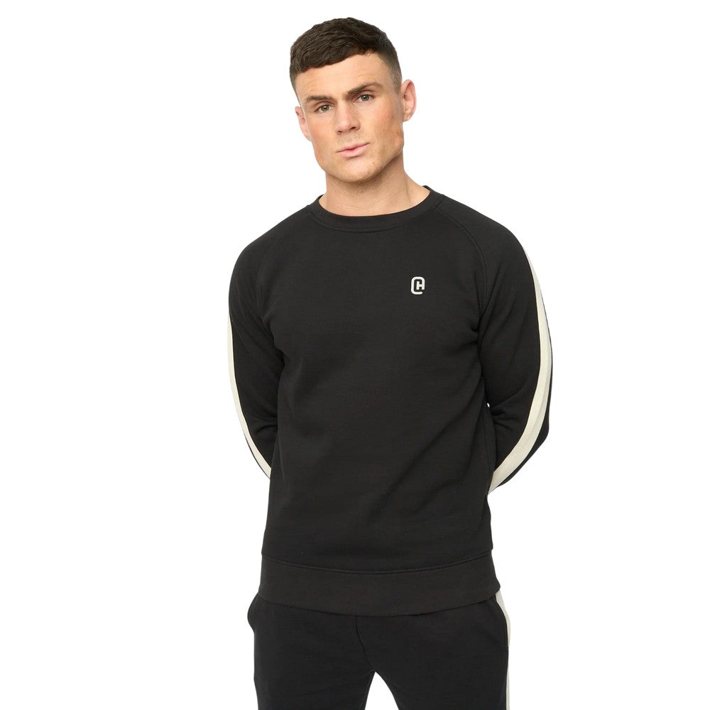 Black - Lifestyle - Crosshatch Mens Cresswill Sweatshirt