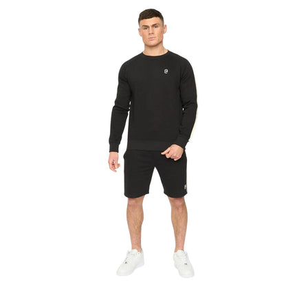 Black - Front - Crosshatch Mens Cresswill Sweatshirt