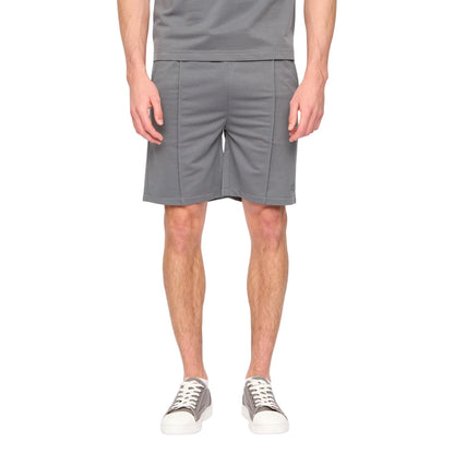 Grey - Lifestyle - Duck and Cover Mens Medford Pintuck Everyday Polo and Shorts Set