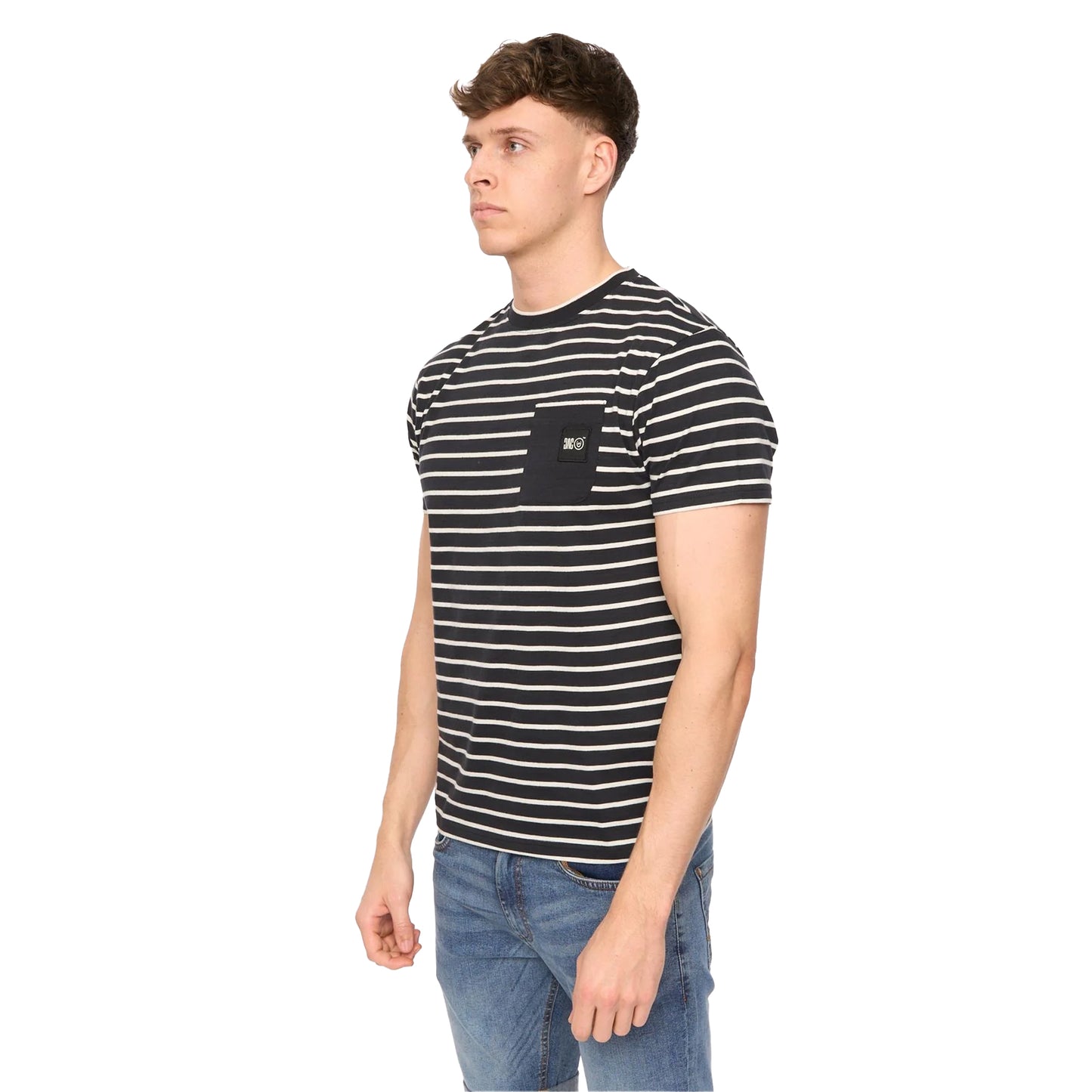 Black - Side - Duck and Cover Mens Danversity T-Shirt