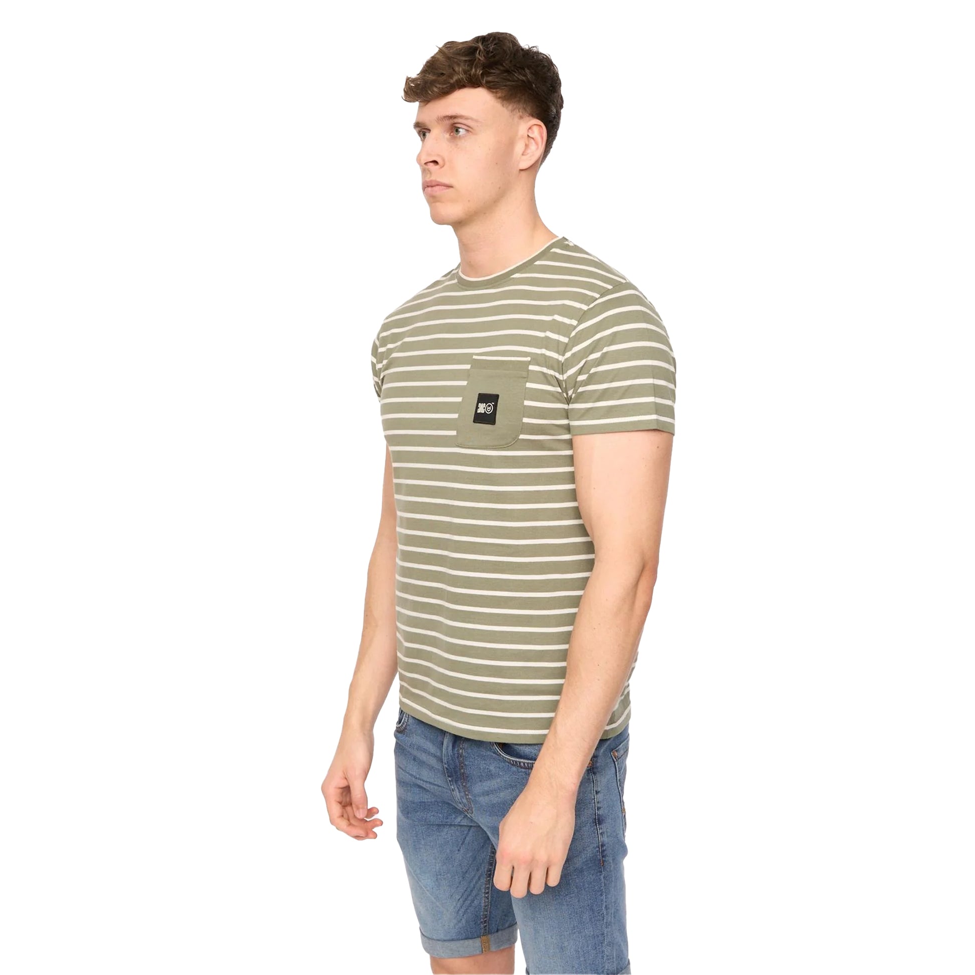 Olive - Side - Duck and Cover Mens Danversity T-Shirt