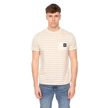 Stone - Front - Duck and Cover Mens Danversity T-Shirt