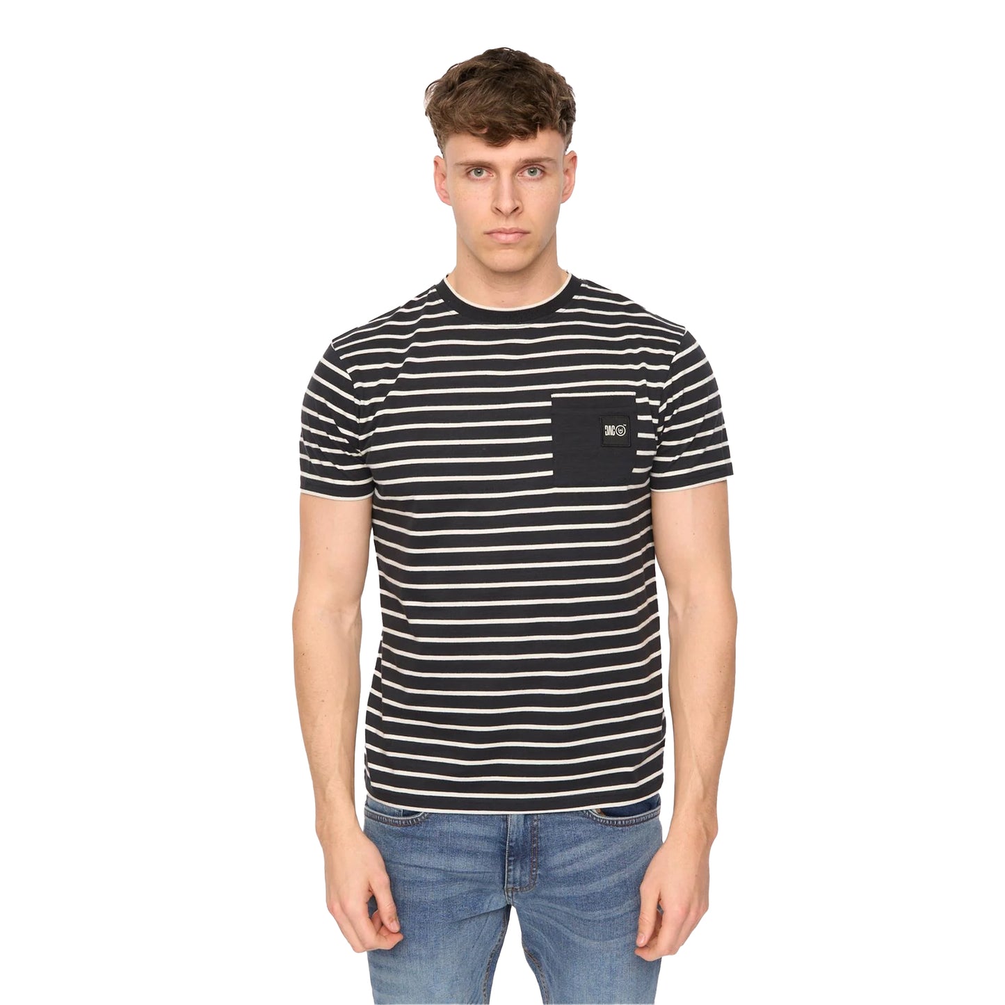 Black - Front - Duck and Cover Mens Danversity T-Shirt