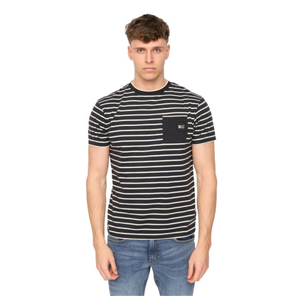 Black - Front - Duck and Cover Mens Danversity T-Shirt