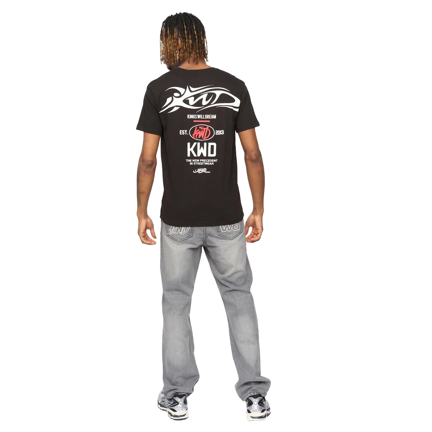 Black - Back - Kings Will Dream Mens Tattooed T-Shirt