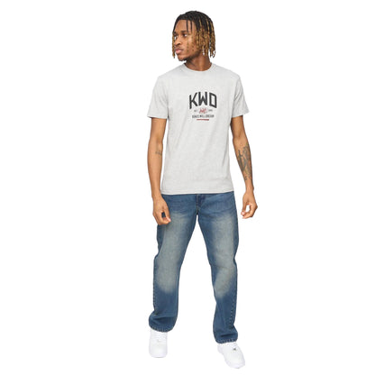 Grey Marl - Side - Kings Will Dream Mens Tattooed T-Shirt