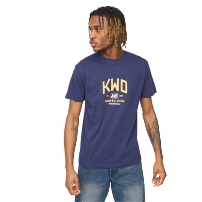 Navy - Front - Kings Will Dream Mens Tattooed T-Shirt