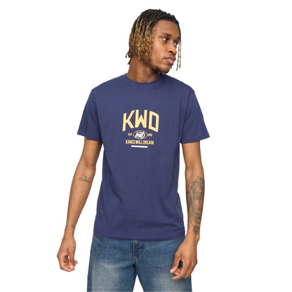 Navy - Side - Kings Will Dream Mens Tattooed T-Shirt