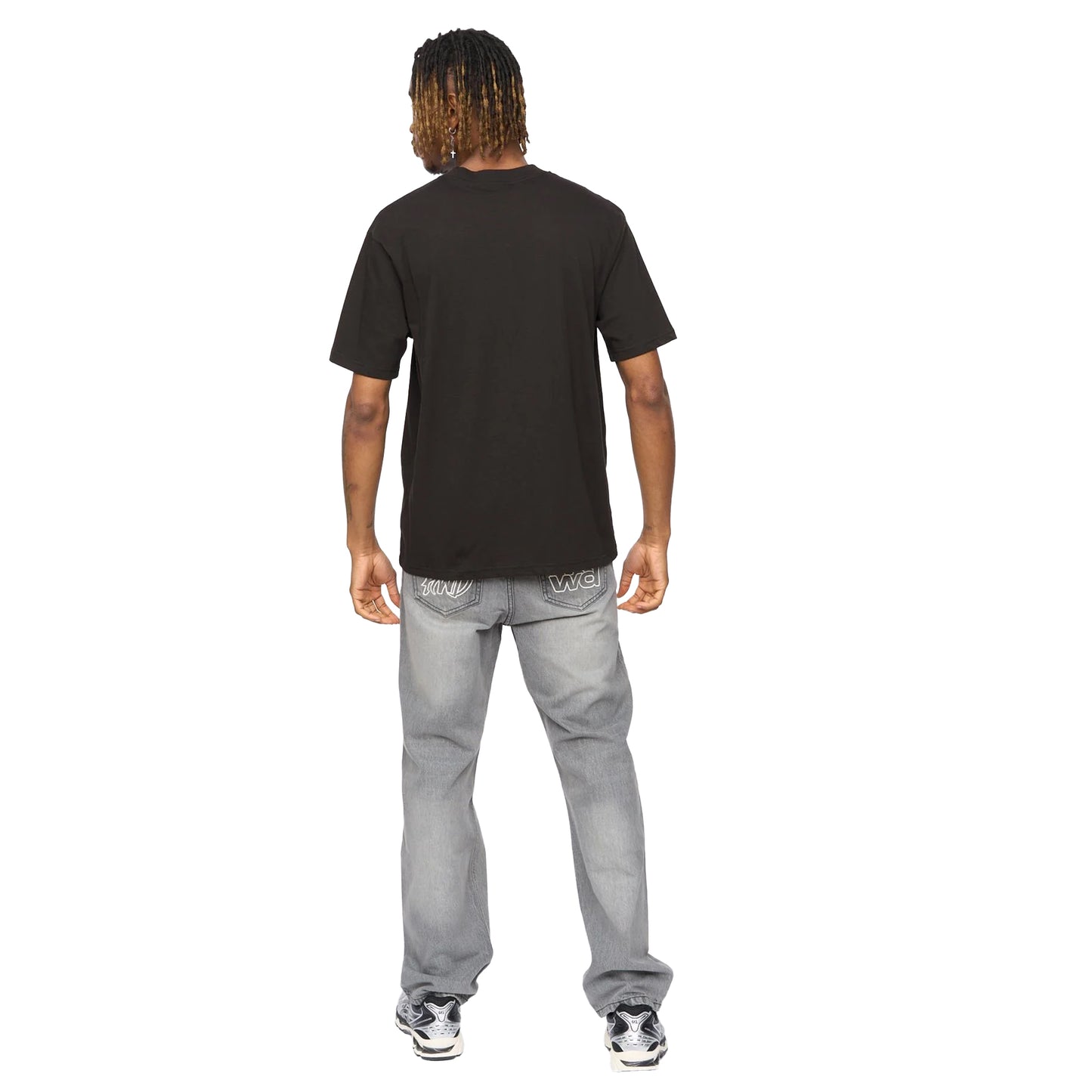 Black - Back - Kings Will Dream Mens Dimenshed Loose Fit T-Shirt