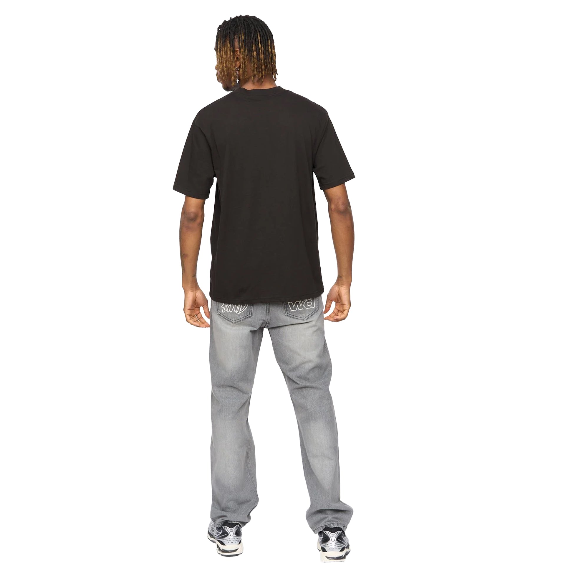 Black - Back - Kings Will Dream Mens Dimenshed Loose Fit T-Shirt