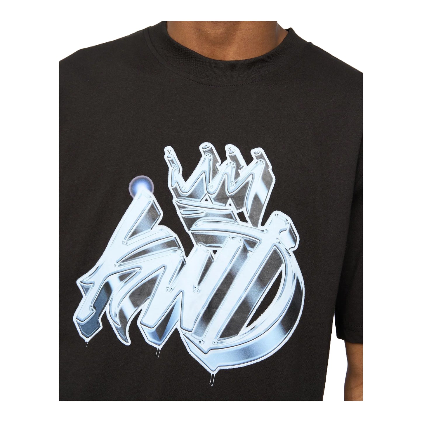 Black - Side - Kings Will Dream Mens Dimenshed Loose Fit T-Shirt