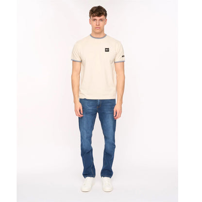 Mid Wash - Lifestyle - Duck and Cover Mens Elix Cotton Denim Straight Leg Jeans