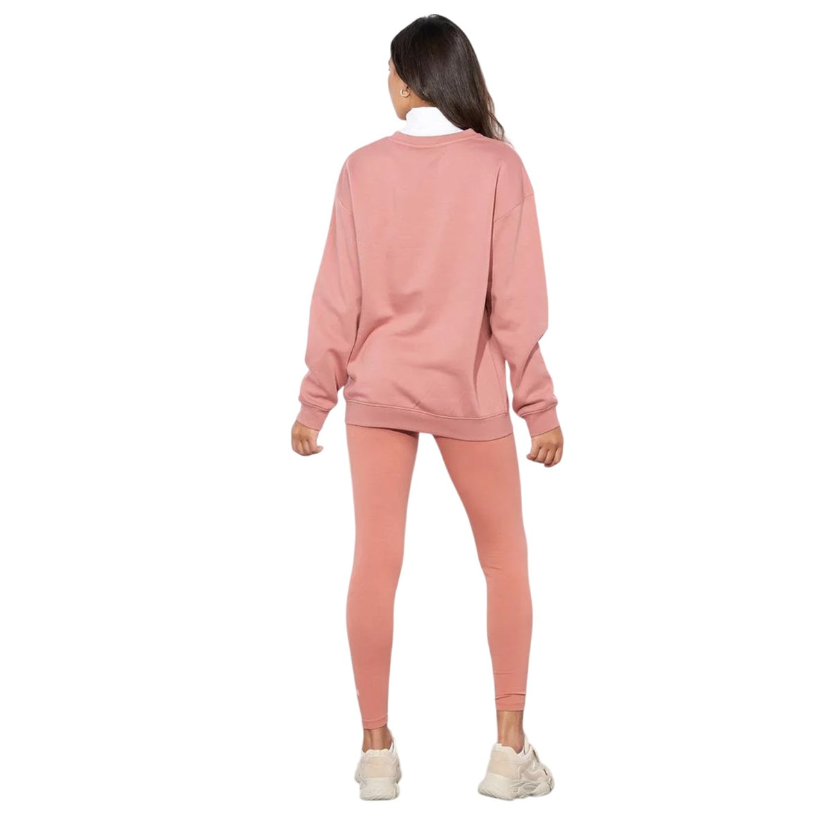 Dark Pink - Back - Lily Lane Womens-Ladies Valeria Crew Neck Sweatshirt