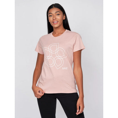 White-Sage-Pink - Close up - Juice Womens-Ladies Laymere Soft T-Shirt (Pack of 3)