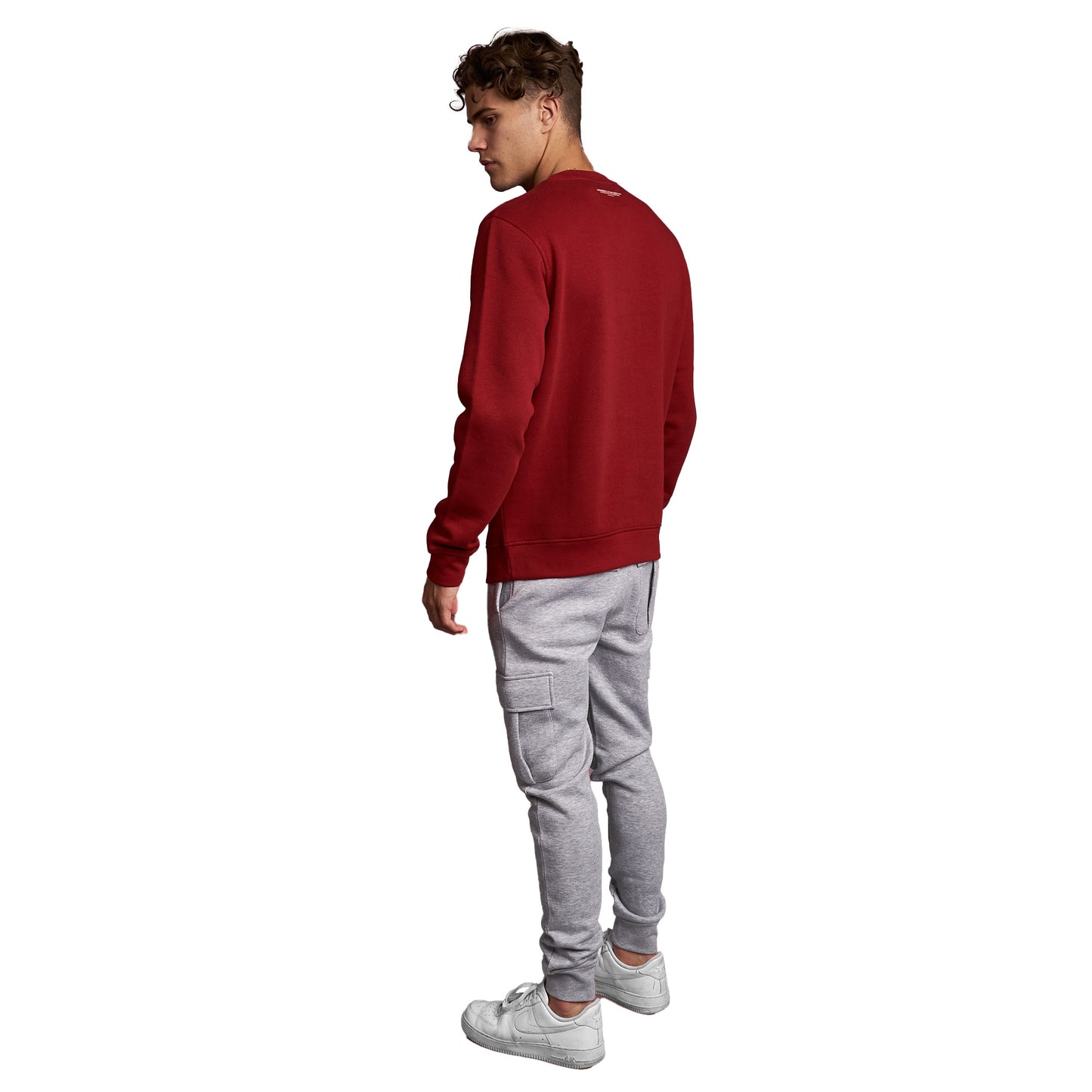 Red - Back - Juice Mens Cranwood Sweatshirt