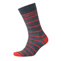 Charcoal Marl - Lifestyle - Money Mens Striped Socks (Pack of 3)