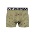 Green - Pack Shot - Crosshatch Mens Gridline Boxer Shorts (Pack of 3)