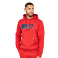 Red - Front - Duck and Cover Mens Bidwell Hoodie