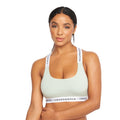 Grey-Black - Back - Crosshatch Womens-Ladies Sophea Bralette (Pack of 2)