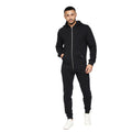 Black - Lifestyle - Crosshatch Mens Braxson Full Zip Hoodie