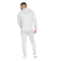 Grey Marl - Back - Crosshatch Mens Braxson Full Zip Hoodie