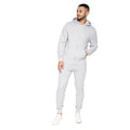 Grey Marl - Lifestyle - Crosshatch Mens Braxson Full Zip Hoodie