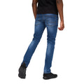 Stone Wash - Back - Crosshatch Mens Svelte Stretch Jeans