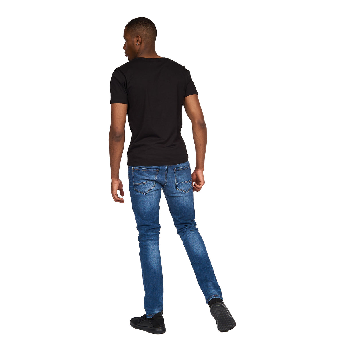 Stone Wash - Pack Shot - Crosshatch Mens Svelte Stretch Jeans