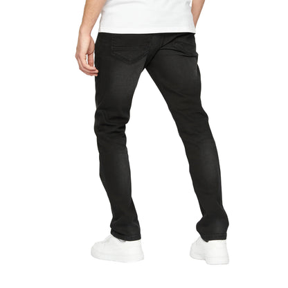 Washed Black - Back - Crosshatch Mens Svelte Stretch Jeans