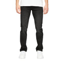 Washed Black - Front - Crosshatch Mens Svelte Stretch Jeans