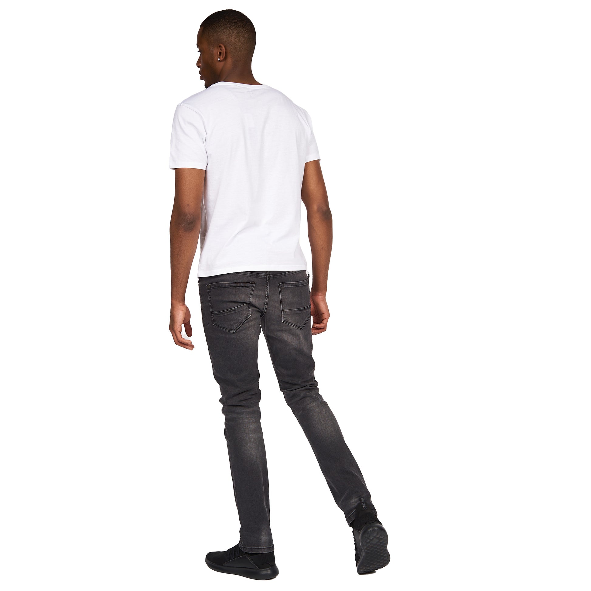 Dark Grey - Pack Shot - Crosshatch Mens Svelte Stretch Jeans