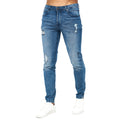 Light Wash - Front - Born Rich Mens Osmium Ripped Jeans