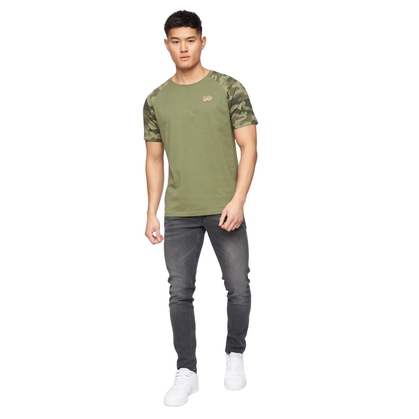 Charcoal Wash - Side - Crosshatch Mens Buraca Slim Jeans
