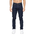 Indigo Wash - Front - Crosshatch Mens Buraca Slim Jeans