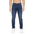 Dark Wash - Front - Crosshatch Mens Buraca Slim Jeans