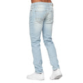 Light Wash - Back - Crosshatch Mens Buraca Slim Jeans